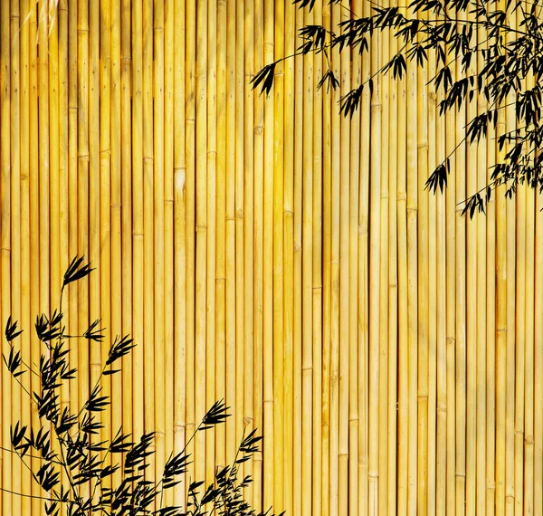 Conception de bambous chinois avec texture de papier fait main — Photo