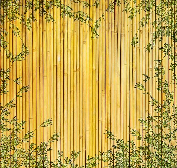 Progettazione di alberi di bambù cinesi con texture di carta fatta a mano — Foto Stock