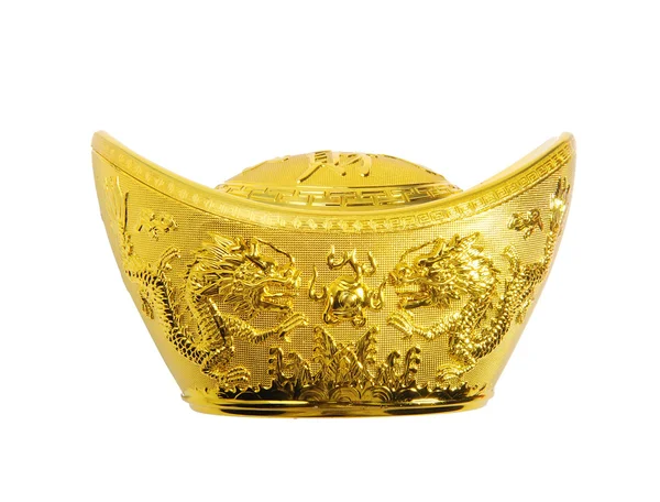 Lingotto d'oro cinese — Foto Stock