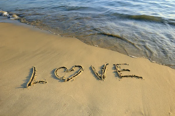 Love in the sand Royalty Free Stock Photos