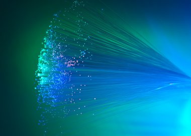 Internet teknolojisi fiber optik arka plan