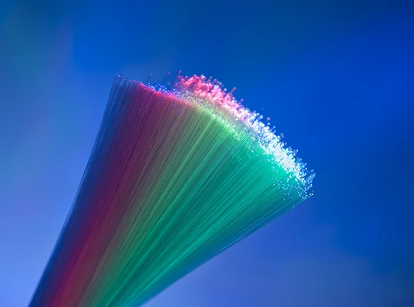 抽象的互联网技术光纤光纤背景 — 图库照片
