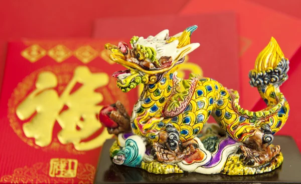 Chinese draak standbeeld — Stockfoto