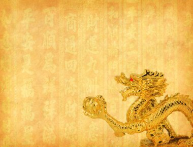 Dragon and texture background clipart