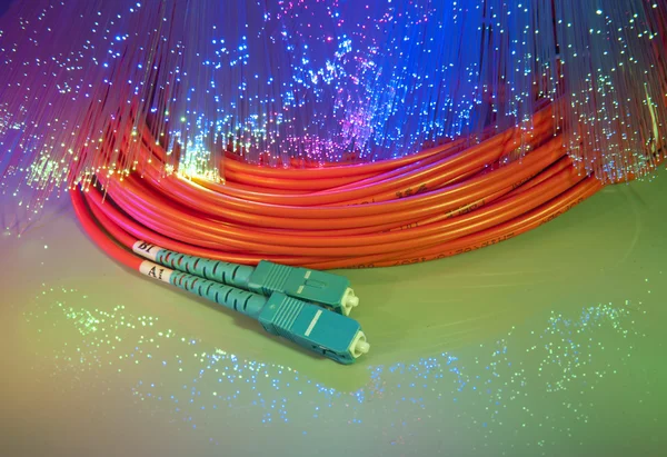 Fiber optical network cable — Stock Photo, Image