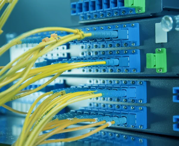 Kommunikation och internet network serverrum — Stockfoto