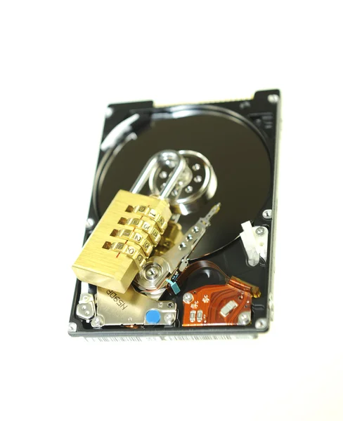 Жесткий диск и головы компьютера — стоковое фото