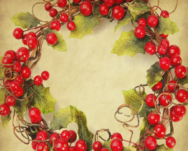 Kirsebærrammer til julepynt på papir – stockfoto
