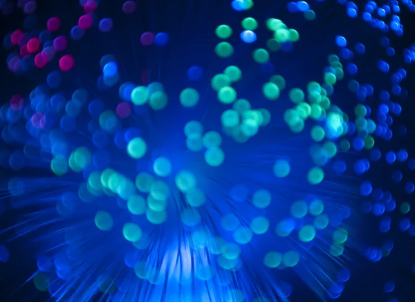 Imagem de fibra óptica com detalhes e efeitos de luz — Fotografia de Stock