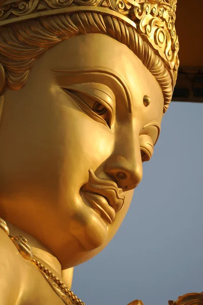 stock image Buddha gold statue close-up