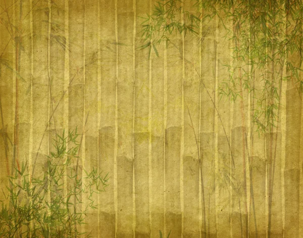 Bambú en la textura de papel antiguo grunge viejo —  Fotos de Stock