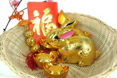 Chinese gift used during spring festival clipart