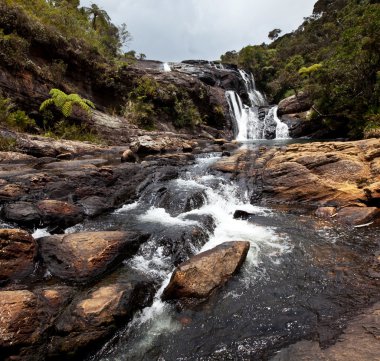 Waterfall on Sri Lanka clipart