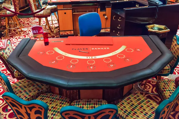 Baccarat Table — Stock Photo, Image