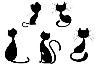 Cats shapes clipart