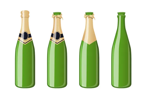 Champagne bottle — Stock Vector