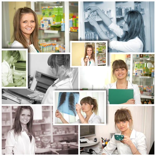 Pharmacy. Collage — Stock Photo, Image