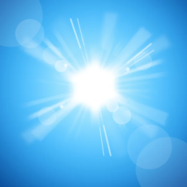 The bright white sun — Stock Photo, Image