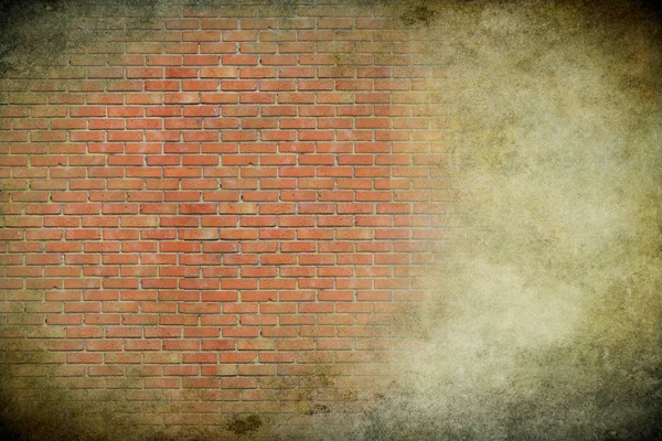 Mur de briques sur fond de grunge — Photo