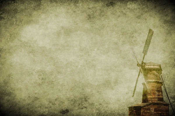 O velho moinho de vento — Fotografia de Stock