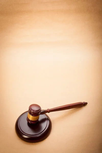 Yargıç tokmak ve Duvarcı — Stok fotoğraf