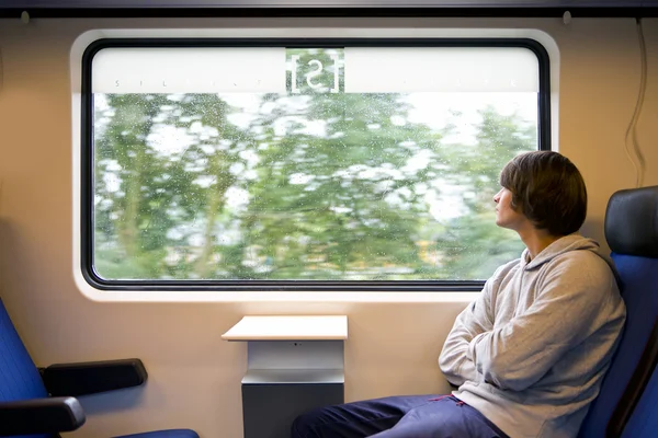 기차와 비 — 스톡 사진