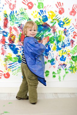 Finger painting clipart