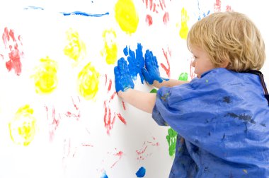 Finger painting clipart