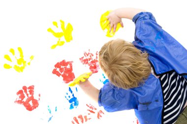 Finger painting clipart