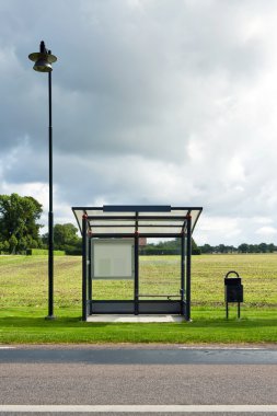 Empty Bus Stop clipart