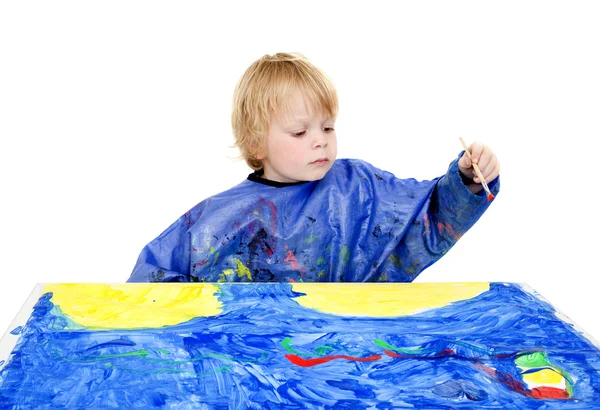 Pintor menino — Fotografia de Stock