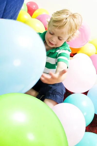 Playing with baloons — Stock Photo, Image