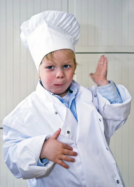 男孩厨师 — 图库照片