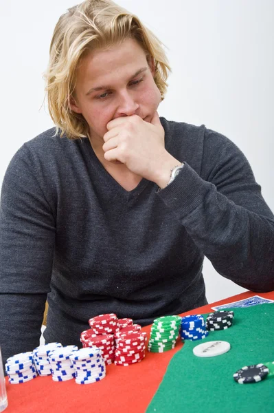 Poker beslut — Stockfoto