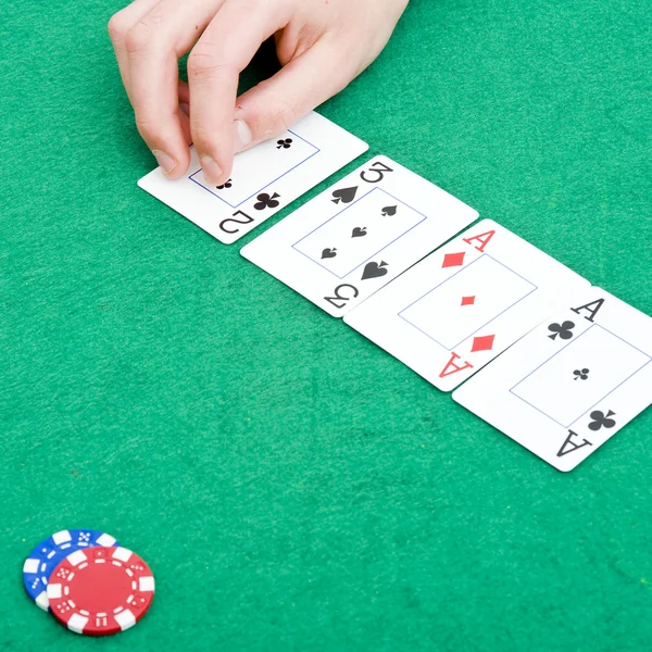 Poker Flop — Stockfoto