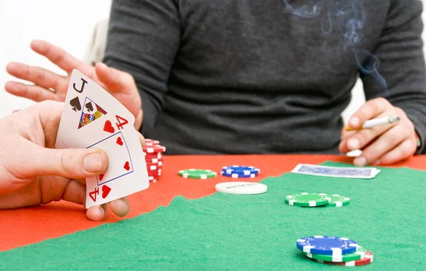 Poker game play — Stock Photo, Image