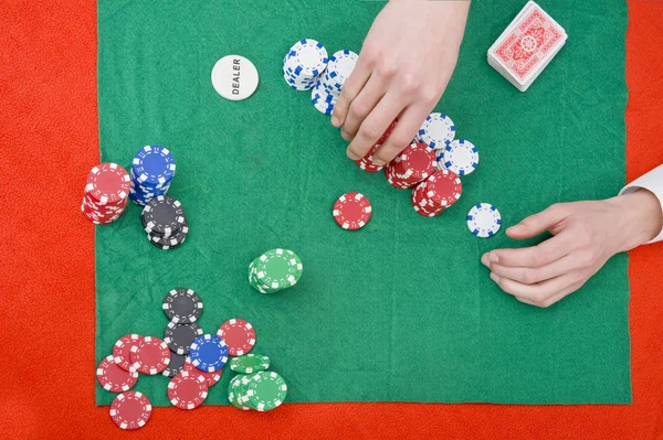 Stacking chips — Stock Photo, Image