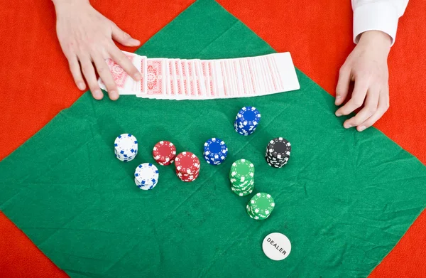 Poker um Auslöschung — Stockfoto