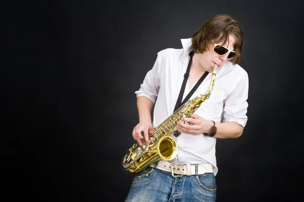 Saxofonisten — Stockfoto