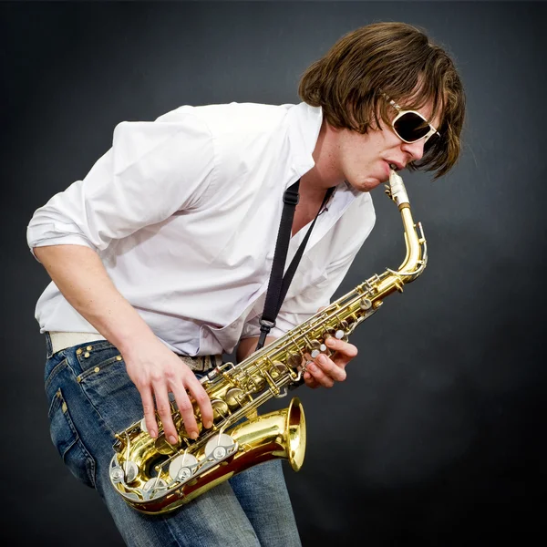 Saxofon-Solo — Stockfoto