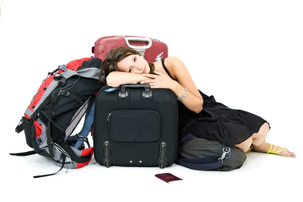 Viajante cansado — Fotografia de Stock