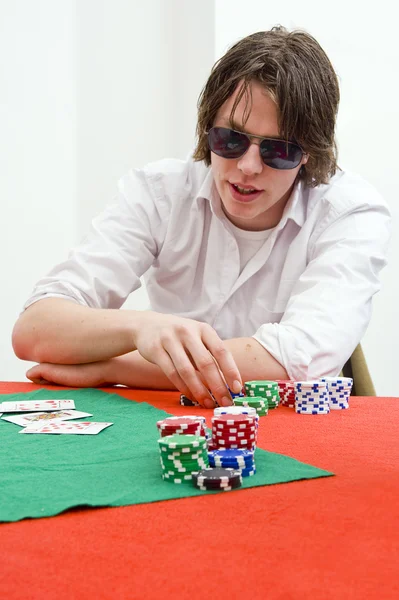 Poker Player Stock Image