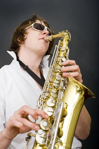 Saxophone player Stock Picture