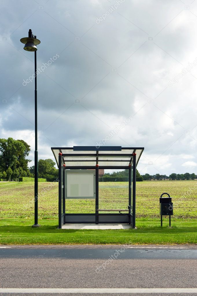 Empty Bus Stop
