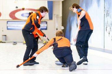 Curling team clipart