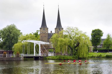 Delft Rowing clipart