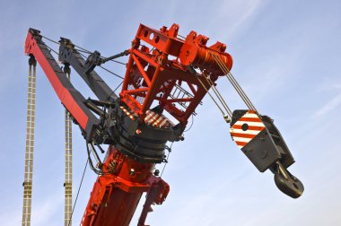 Detail of the worlds largest mobile crane clipart