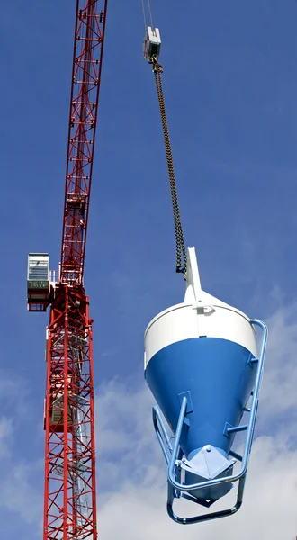High rise Crane and Concrete mixer — Stock Photo, Image