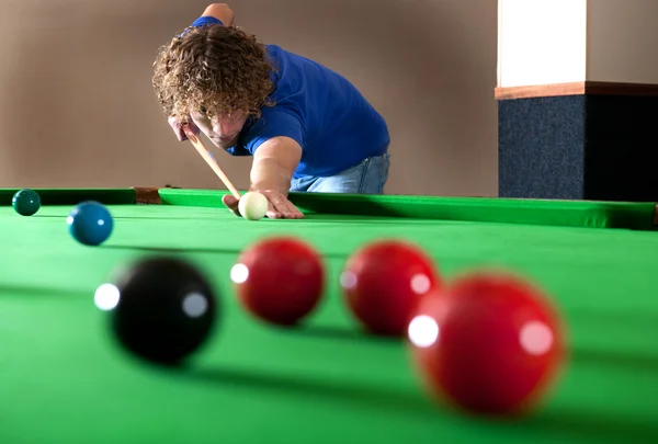 Snooker long shot — Stock Photo, Image
