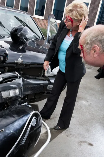 Inspectie van schade — Stockfoto